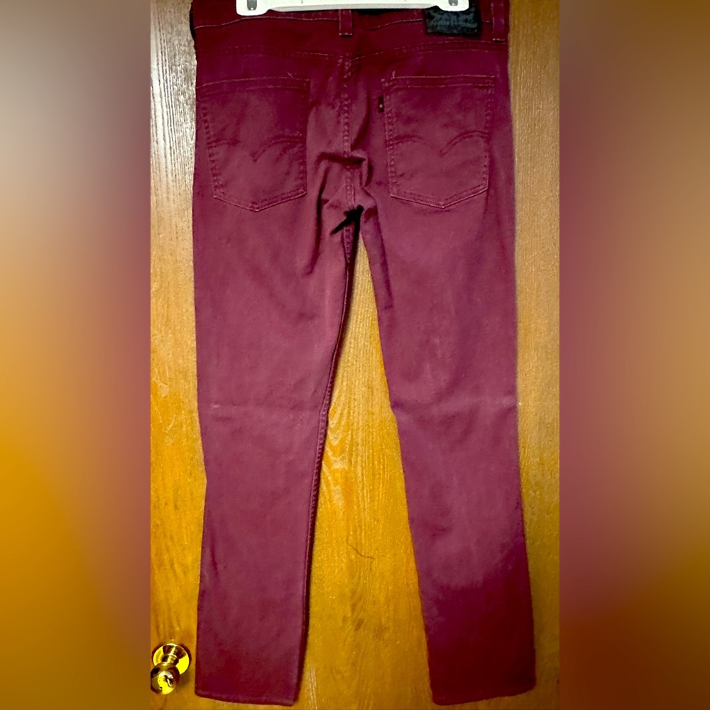 Levi’s 511 34W 36L Burgundy PC9-8451-0048
